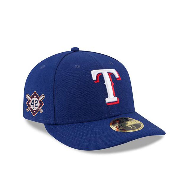 MLB Texas Rangers Jackie Robinson Day Low Profile 59Fifty Fitted (TAI8020) - Blue New Era Caps